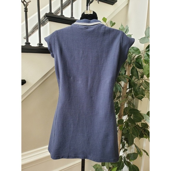 Reebok Classics Women's Blue Cotton Short Sleeve Polo Knee Length Dress Small - Picture 7 of 12